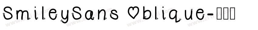 SmileySans Oblique字体转换